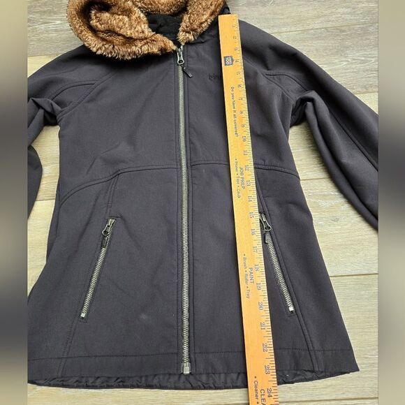Marmot Furlong Jacket black with brown faux fur winter small - Picture 6 of 10
